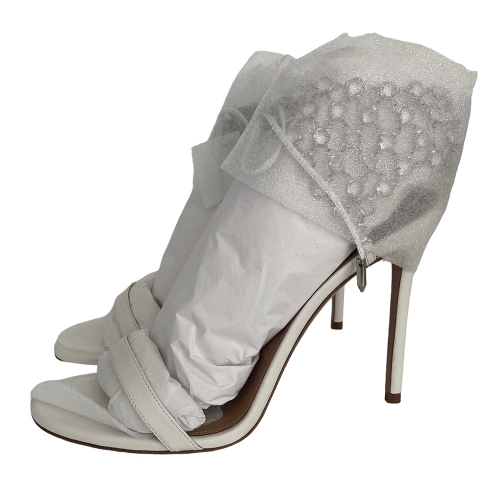 Aquazzura Women’s s Crystal Web Sandal 105 | White Crystal Heels - Picture 7 of 16